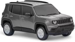Miniatura Carro Renegade Licenciado SUV Branco Pneu Emborrachado Realista