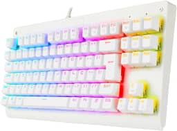 Teclado Mecânico Redragon Dark Avenger Rgb Lunar White Switch Azul K568W-RGB