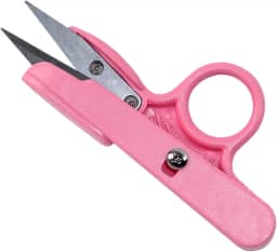 Tesoura Reta de Arremate Golden Eagle TC-801 12 cm – Corte Preciso para Costura e Artesanato Cabo Emborrachado Ergonômico, Esta Tesoura Oferece Cortes Precisos E Um Manuseio Confortável (Rosa)
