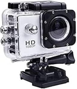 Câmera Esportiva 4K Ultra HD Wifi, À Prova D'Água até 30 Metros, Tela LCD, Ideal para Esportes Radicais (Cinza)