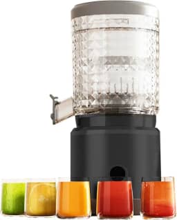 Espremedor de laranja automático, espremedor elétrico de limão, máquina de suco cítrico recarregável, fácil de limpar, espremedor preto sem lâmina para laranja, limão, toranja