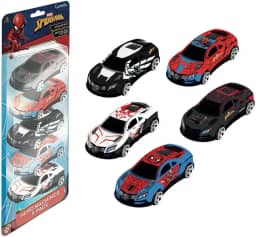 Conjunto Mini Veiculos Pullback c/5 Spider Man