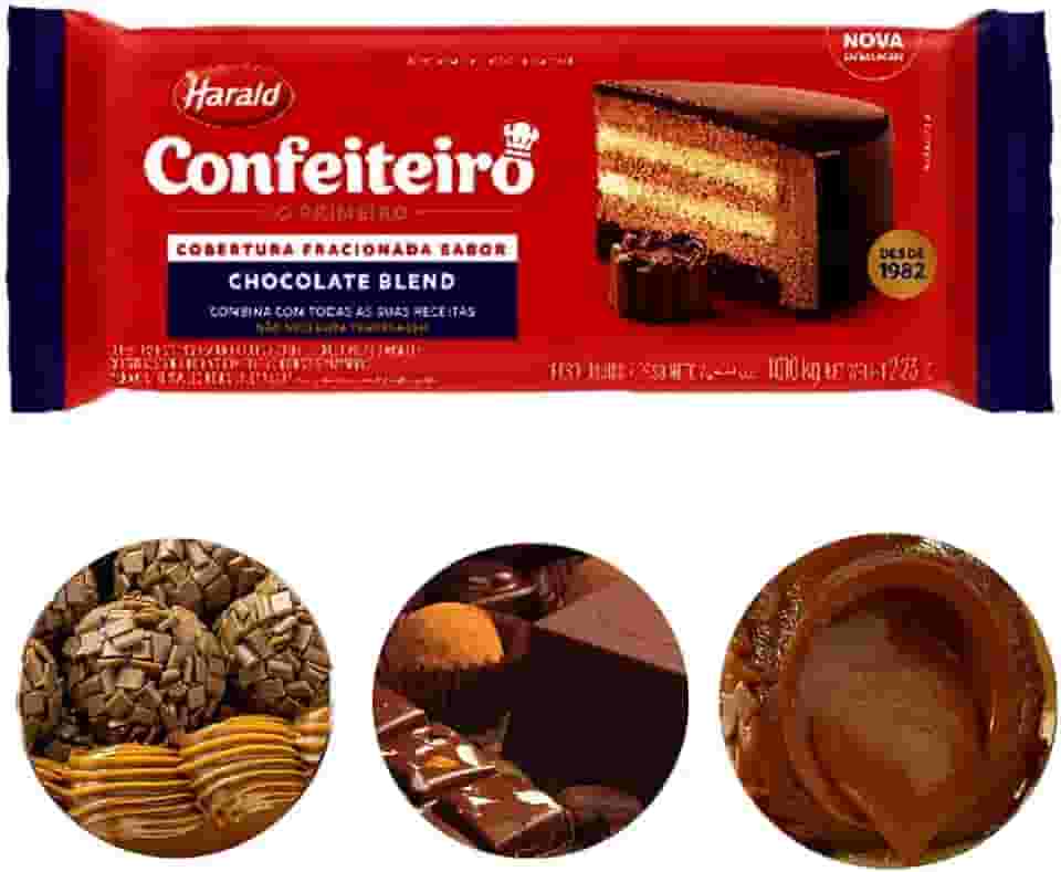 Cobertura Fracionada Confeiteiro Blend Barra 1,010kg Harald