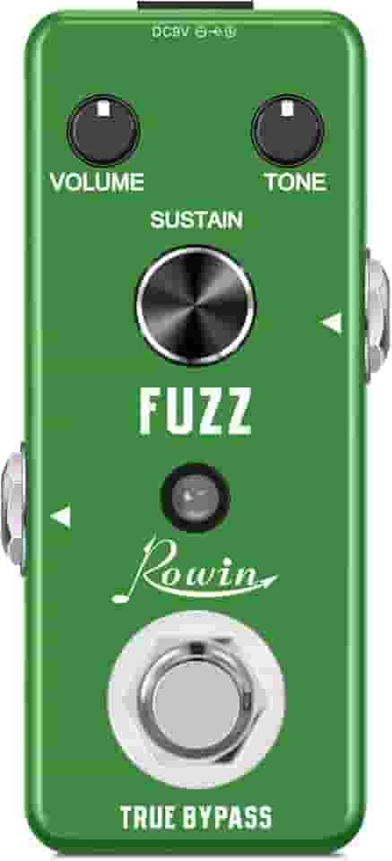 Rowin Pedal de efeito de guitarra eletrônica Fuzz analógica