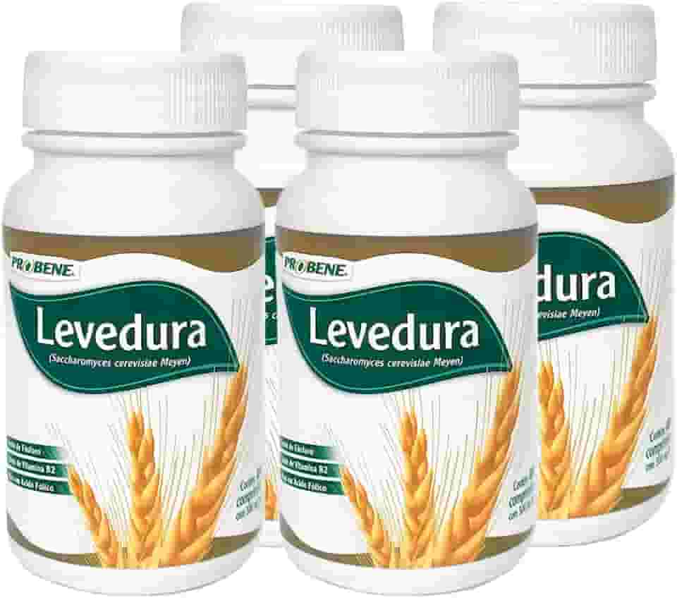 Levedura de Cerveja 500mg 400 Comprimidos Kit com 4 Potes - Probene