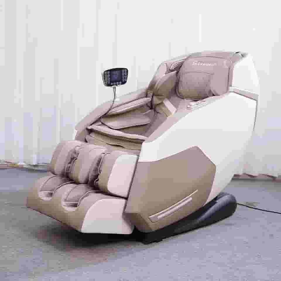 Poltrona de Massagem Elétrica 3D Marvin Reclinação Gravidade Zero Tela LCD PU Preto G94 - Gran Belo