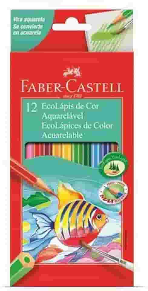 EcoLápis Aquarelavel 12 Cores, Faber-Castell, 120212G, Grafite