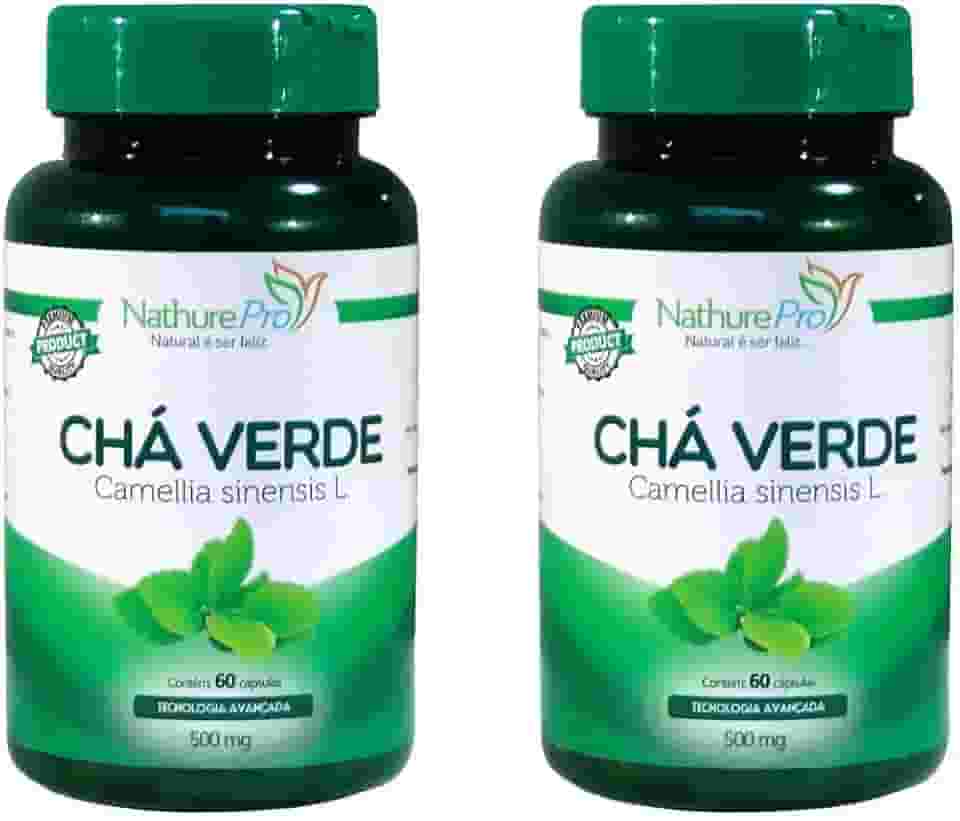 Kit 2 Chá Verde 60 Cápsulas