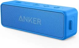 Anker soundcore 2 Caixa de Som Bluetooth Portátil com 12W de Som Estéreo, Bluetooth 5, BassUp, à Prova d'Água IPX7, 24 Horas de Reprodução, Emparelhamento Estéreo Sem Fio, Ideal para Casa e Viagens