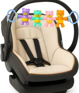 Móbile Chocalho Kit Baby 3 Peças Chocalho para Carrinho de Bebê Tapete de Atividades Bebê Conforto Linha Premium M5 Armarinhos