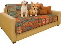 Protetor De Sofá Pet Para Cães E Gatos. Contra Pelos E Líquidos 1,50 x 1,40 Jacquard (Vintage)
