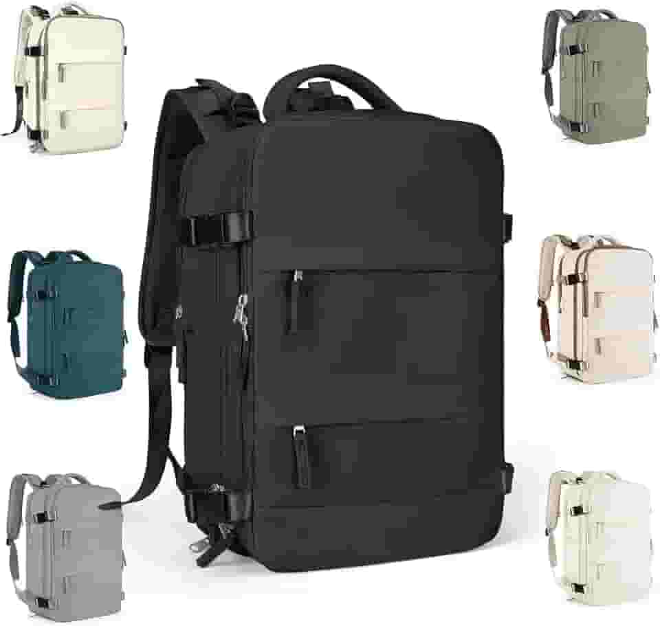 Mochila Executiva de Viagem Grande 40L Impermeável com Porta USB, Mochila Compartimento para Notebook, Mochila Feminina/Masculina Reforçada para Trabalho e viagem – VANOVA