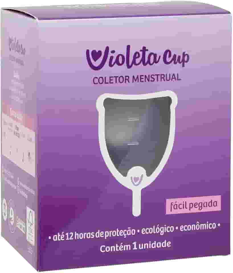 Violeta Cup Coletor Menstrual Transparente Tipo A, Violeta Cup, Incolor, Tipo A Mulheres A Partir De 30 Anos Ou Com Filhos, E/Ou Com Colo Do Útero De Altura Média E Alta