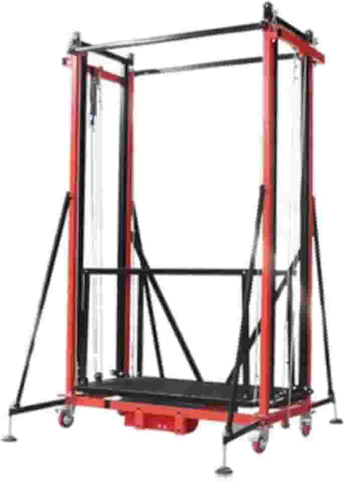 Andaimes Elétricos Máquina de andaime elétrico multifuncional, elevador de carga, plataforma de trabalho de escalada, com controle remoto e rodas, para construção interna e externa de armazém de ofici