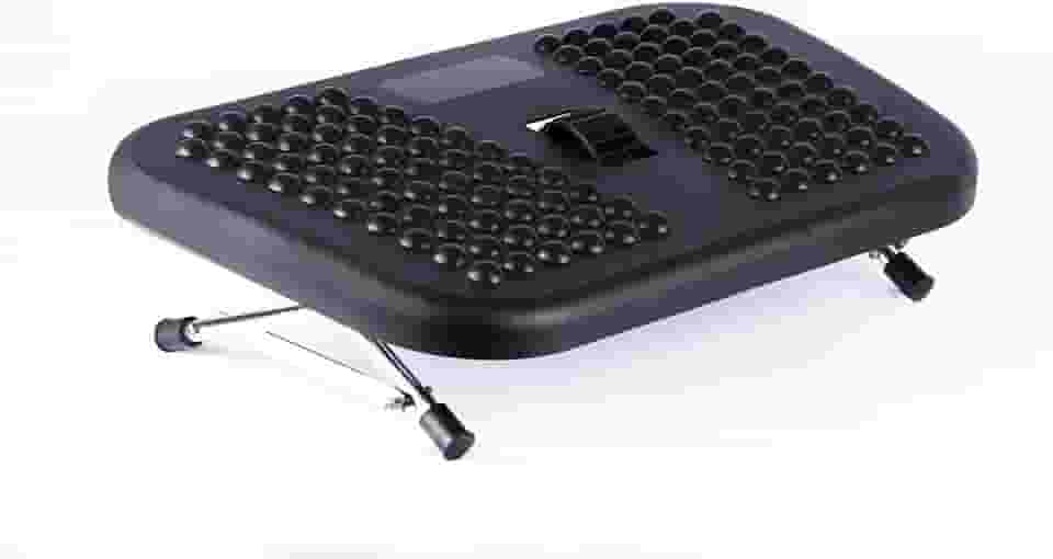 Apoio Pés Ergonômico Roldana Central 1.5.2.1 Preto Resolve