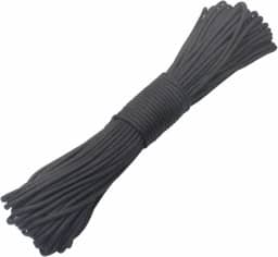 Corda de Paraquedas GeGeGeDa Paracord 9 Core 550 para Acampamento de Corda de Paraquedas 30 m, Preto, 100ft
