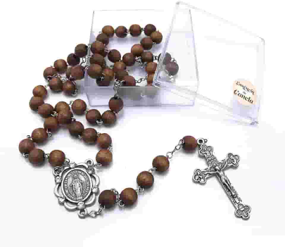 Terço Nossa Senhora Das Graças Perfumado Com Essência De Canela