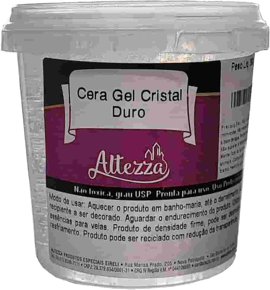 Parafina Gel Cristal Duro 390 = 450ml (Cera Gel Duro) Altezza