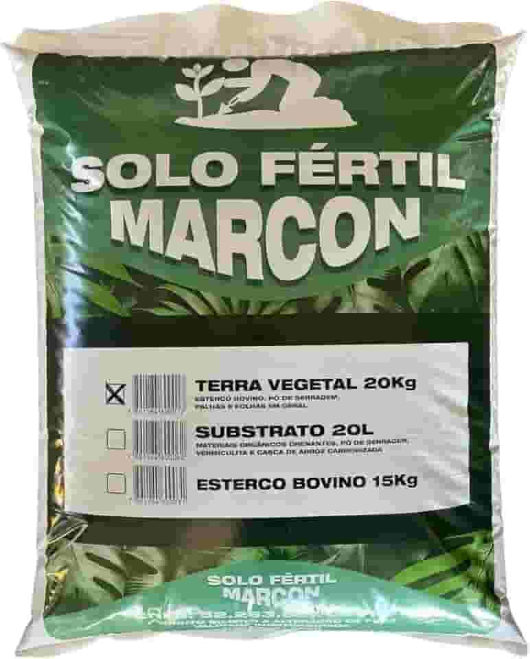 Terra Vegetal 20kg Orgânica Para Plantas Jardins Horta E Vasos