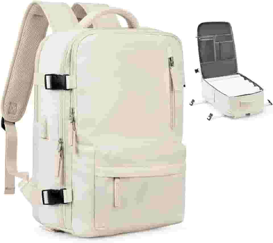 Mochila de Viagem Expansivel Avião Grande Feminina,Mochila Executiva Masculina Impermeável Reforçada para Notebook,Casual Esportes Hiking Escola
