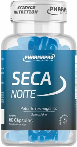 Termogenico sem Cafeina Seca Noite - Termogênico em Capsulas com Triptofano, Coenzima Q10 e Carnitina - 60 Cápsulas