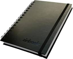 Sketchbook Caderno De Desenho A5 Capa Dura Folha Branca Sem Pauta 150g Wire-o zinbook