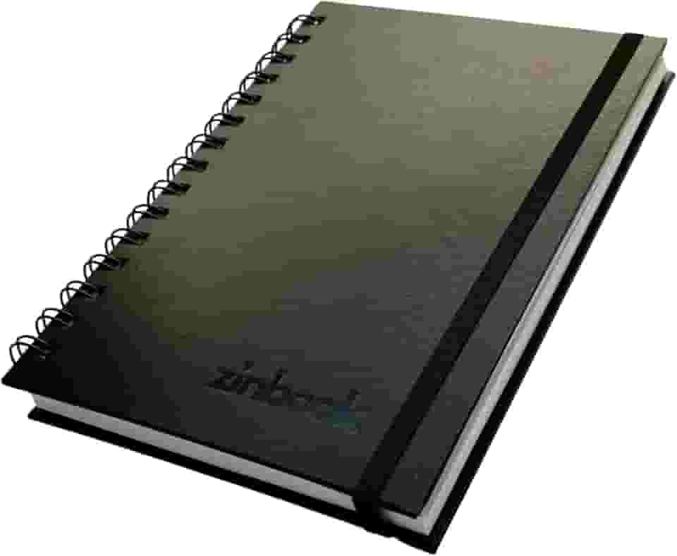 Sketchbook Caderno De Desenho A5 Capa Dura Folha Branca Sem Pauta 150g Wire-o zinbook