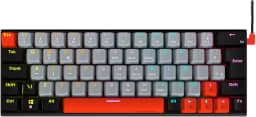 TECLADO GAMER MECANICO PCYES KUROMORI 60% - SWITCH RED - LED RAINBOW - PTKM60RD
