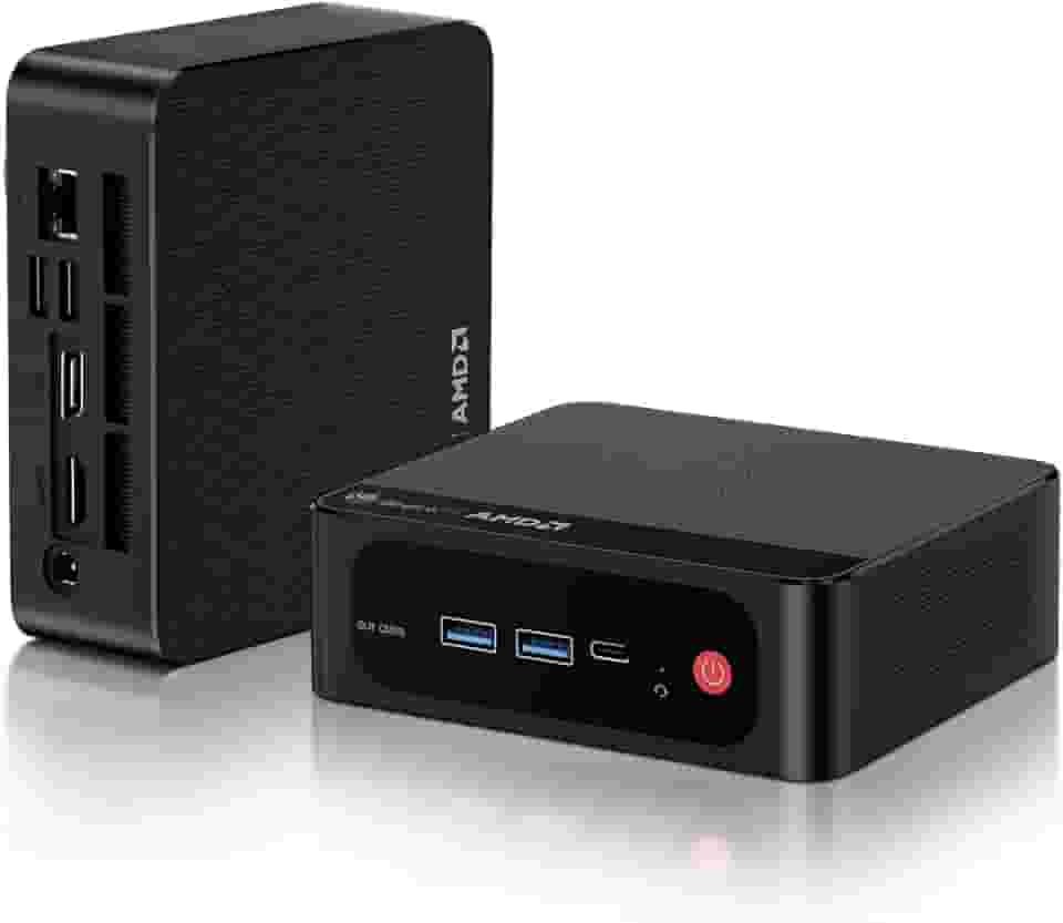Beelink SER6 Pro Mini PC, AMD Ryzen 7 6800H (até 4,7 GHz) 8C/16T, mini computador 32GB DDR5 RAM 500GB NVME SSD, mini computador desktop 4K @60Hz tela tripla/WiFi6/BT5.2 para jogos/casa/escritório