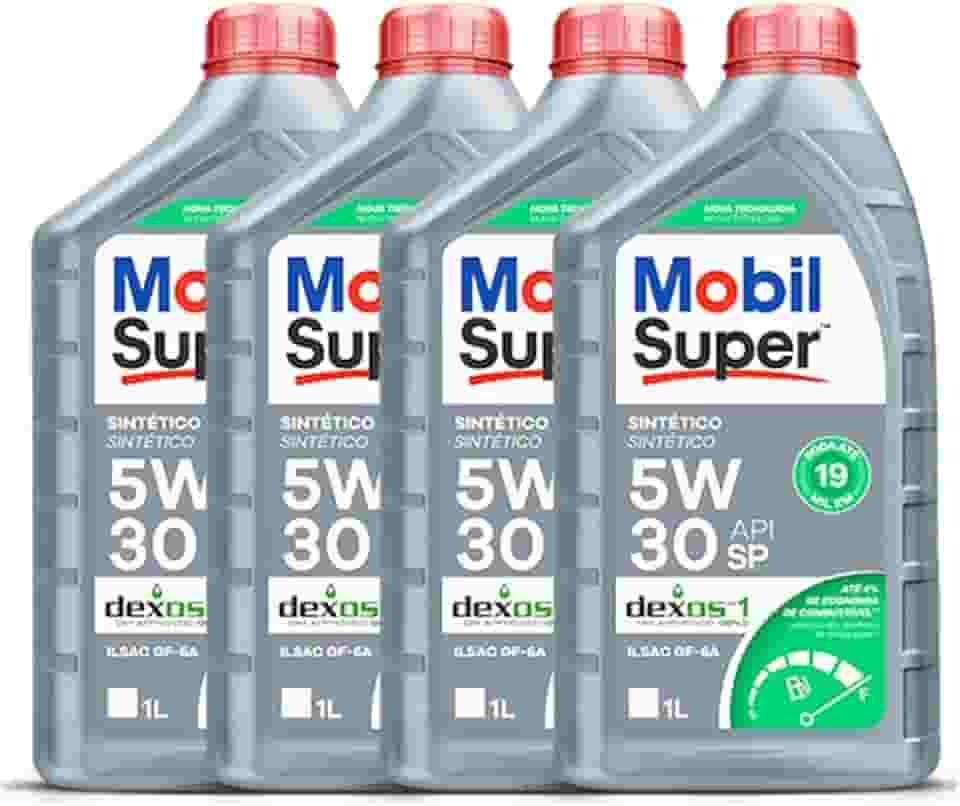 Óleo Mobil 5w30 Sintético Lubrificante para Carro Original Kit Revisão e Trocas Original Mobil (4 Litros)