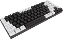 Teclado mecânico para jogos 80% mecânico, teclado mecânico com fio de 84 teclas, teclado ultra compacto retroiluminado RGB para desktop, computador, PC (preto)
