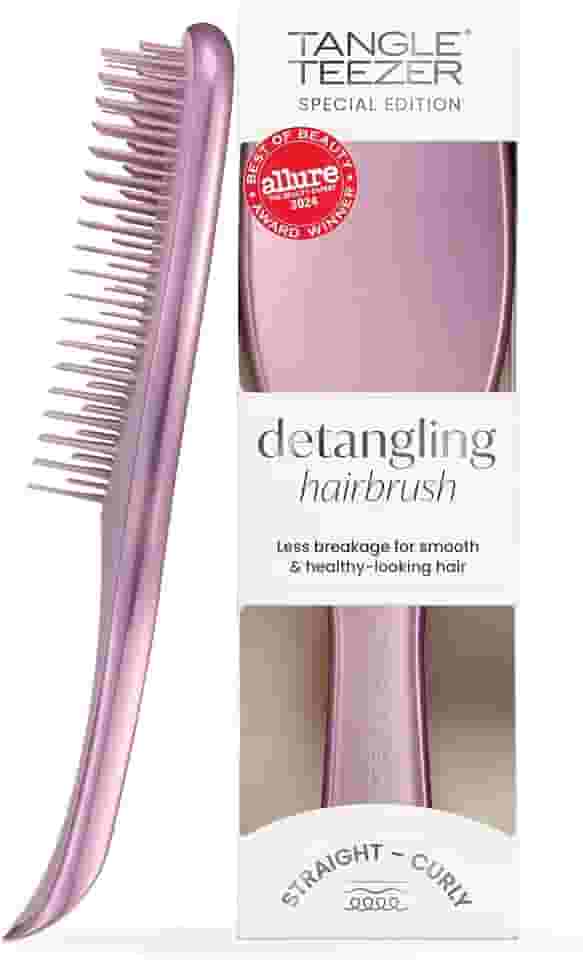Tangle Teezer - Escova de cabelo desembaraçadora The Ultimate Detangler Chrome para todos os tipos de cabelo. Ideal para usar em fios molhados. Cor: Mauve Cooper