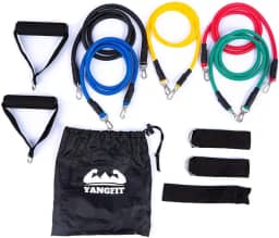 Kit Elástico Extensor com 11 Itens Treino Funcional Yangfit