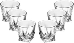 WOLFF - Conjunto 6 Copos para Whisky de Cristal Tortile 310ml