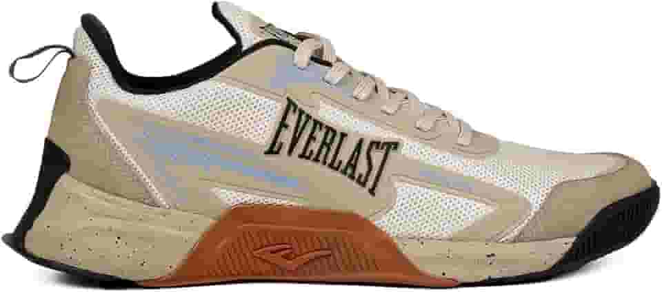 Tênis Everlast Jump 5 Low Masculino Crossfit Treino (Bege/Preto, BR, Adulto, Numérico, 39)