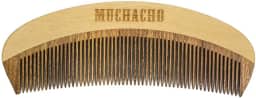Pente de Madeira para Barba Modelo Curvo Muchacho - Controle o Frizz e Modele Sua Barba com Estilo