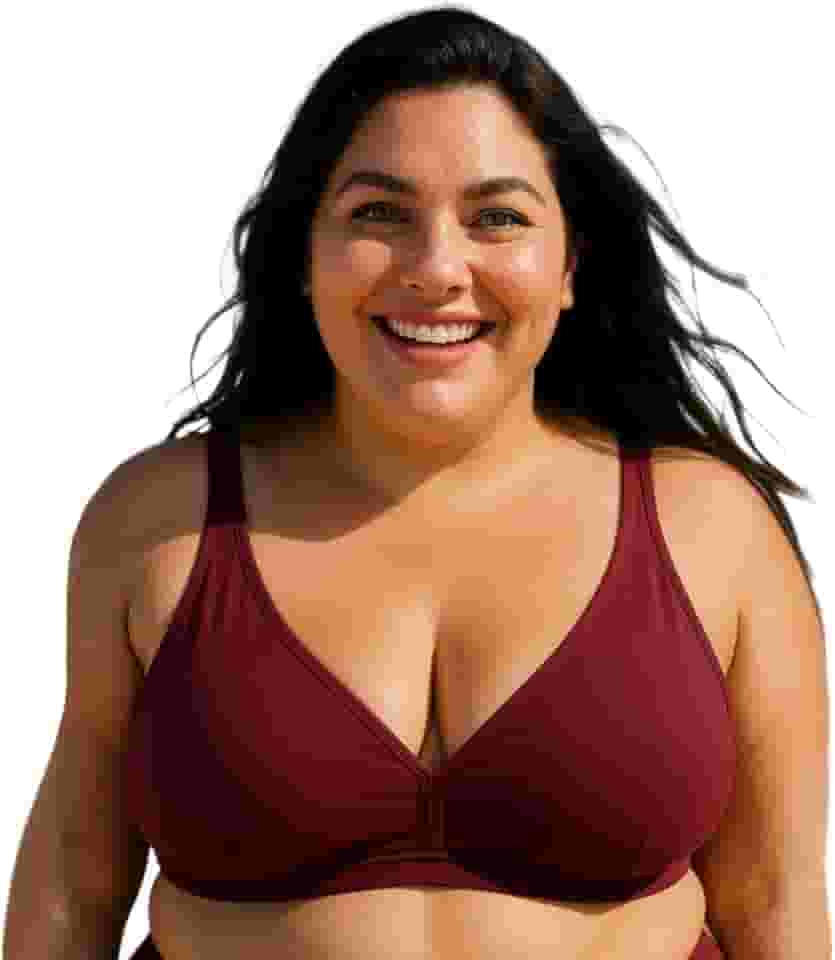Parte De Cima Biquíni Top Sem Bojo Plus Size Reforçado Praia