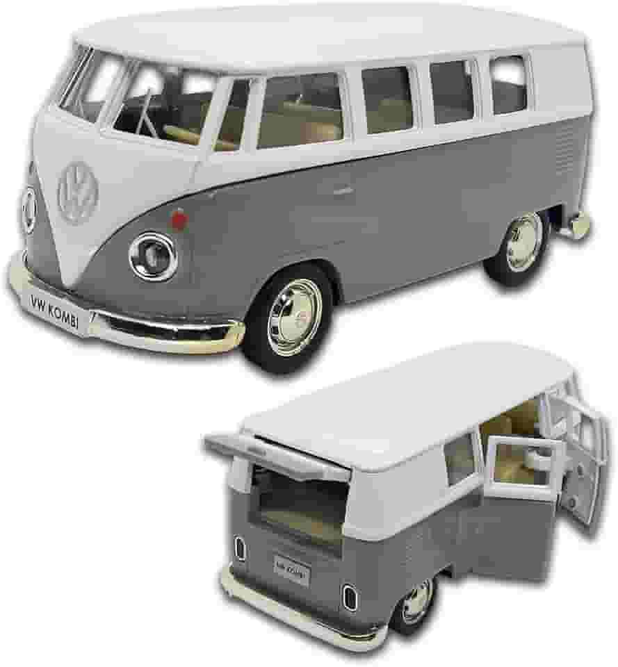 Miniatura de carro Kombi 1969 em metal, Carrinho de ferro Kombi, 1:32, 13 CM, RMZ City