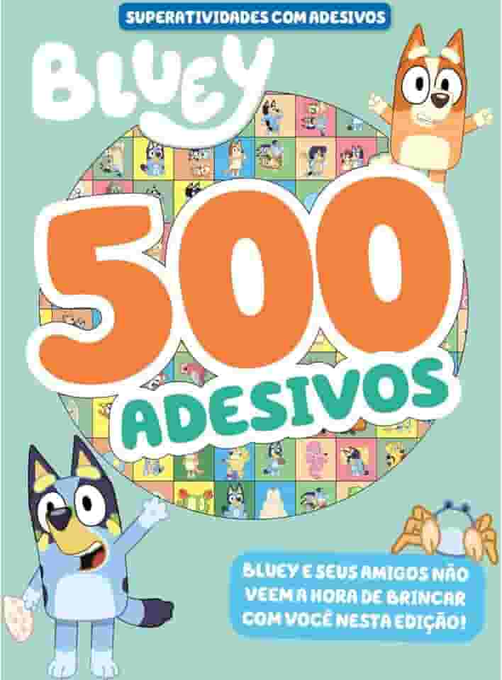 Bluey Superatividades com Adesivos - 500 Adesivos