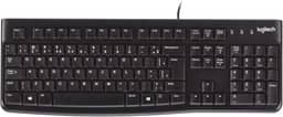 Teclado com fio USB Logitech K120, Resistente à Respingos, Barra de Espaço Curva, Compatível com PC e Notebook, Layout ABNT2