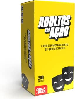 Adultos em Ação, Jogo de Mímica para Adultos, Perfeito para Aniversários, Encontros com amigos, Churrascos, Aniversários, 2-10 Jogadores