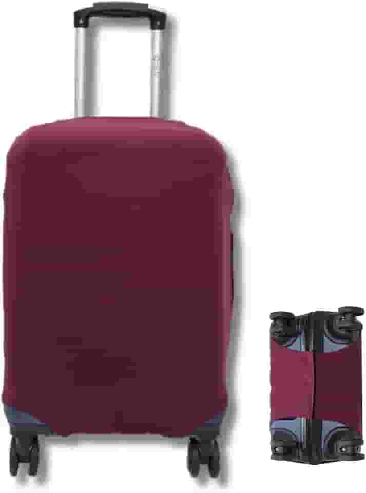 Capa Protetora para Mala de Viagem, Resistente Anti-Risco (Vinho, Pequeno)