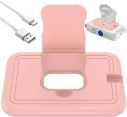 Aquecedor de lenços umedecidos para viagem, aquecedor portátil leve de 15 x 10 cm com função de temperatura constante, aquecedor doméstico alimentado por USB, aquecedor de lenços de aquecimento rápido