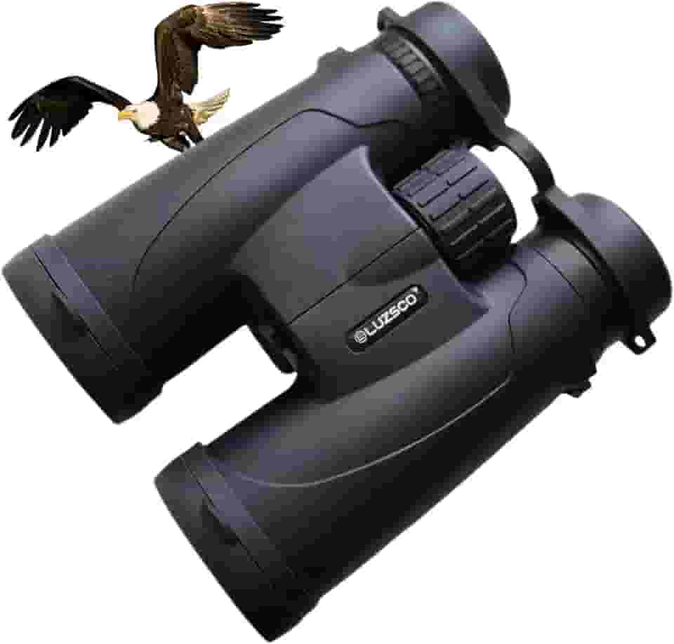 Binóculos 10 x 42 para adultos – amplo campo de visão, leve e confortável para observação de pássaros, caça, viagens, cruzeiros e aventuras ao ar livre, prisma óptico de teto BK7