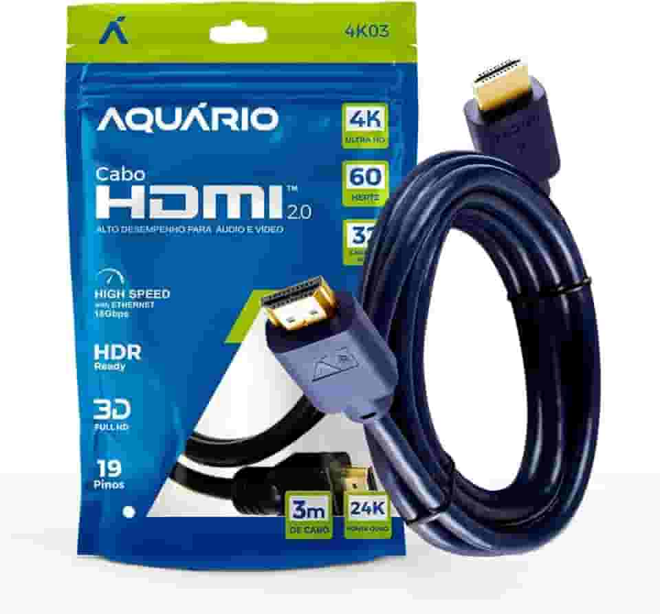 CABO HDMI 2.0 4K 3D 19 PINOS - 3 METROS