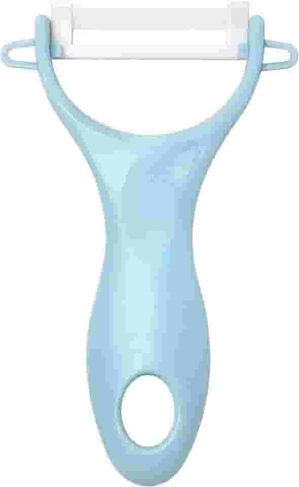 Descascadores de legumes para cozinha - Descascador de batata/cenoura com cabo ergonômico e lâmina afiada - Descascador em Y de cerâmica - Fatiador para vegetais, frutas