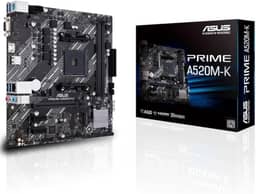 Placa Mãe Asus para AMD AM4 Prime A520M-K 2xDDR4 mATX - 90MB1500-M0EAY0