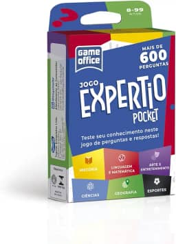 Toyster - Jogo Expertio Pocket - Quiz de Conhecimentos Gerais, +600 Perguntas e Dinâmico - Game Office
