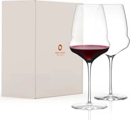 Taça para VInho Bordeaux Stölzle Lausitz Cocoon 745 ml – Conjunto de 2 peças – Taças de cristal para Vinho Tinto Premium ideais para Bordeaux – Resistente e compatível com Lava‑louças