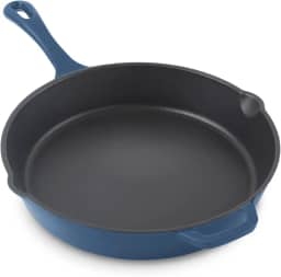 Zakarian by Dash Frigideira antiaderente de ferro fundido de 28 cm, frigideira revestida de cerâmica de titânio, azul